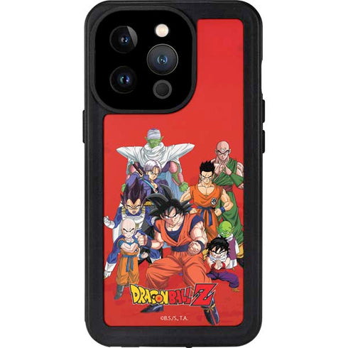 Dragon Ball Z Group iPhone 15 Pro Waterproof Case